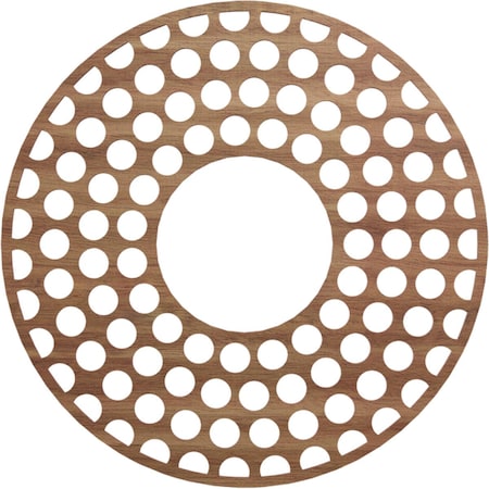 Ekena Millwork Fink Wood Fretwork Pierced Ceiling Medallion, Walnut, 28"OD x 10 1/8"ID x 1/4"T CMWP28X28X0250FFWA
